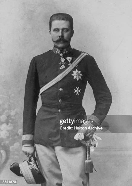 Franz Ferdinand , archduke of Austria, heir-apparent to the emperor Franz Joseph.