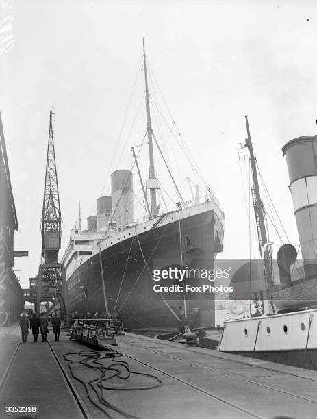 The Cunard White Star liner 'Olympic', built in 1911.