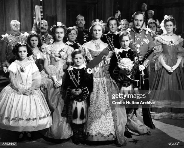 Anna Neagle and Anton Walbrook play Queen Victoria and Prince Albert in the production 'Sixty Glorious Years', also titled 'Victoria the Great' or...