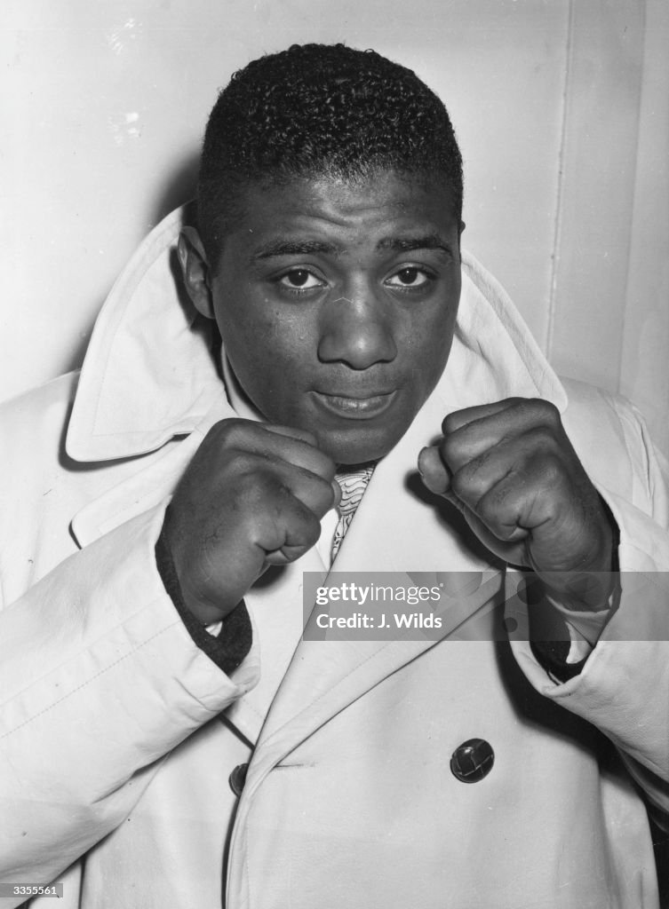 Floyd Patterson Robe World heavyweight boxing champion Floyd Patterson at Tilbury in Essex ...