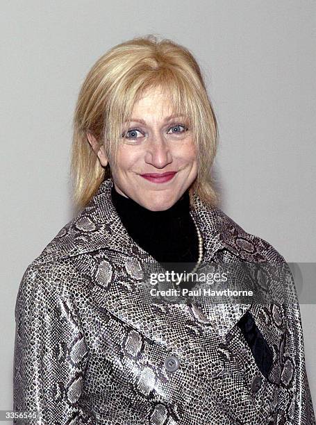 Edie Falco attends "What Fresh Hell is This" an evening of Dorothy Parker readings at the Tribeca Rooftop April 13, 2004 in New York City.