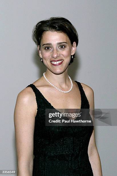 Judy Kuhn attends "What Fresh Hell is This" an evening of Dorothy Parker readings at the Tribeca Rooftop April 13, 2004 in New York City.