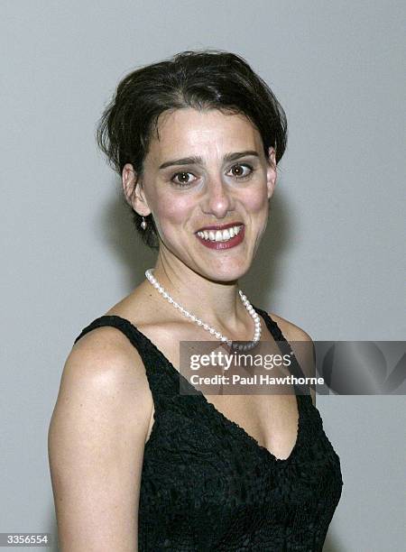 Judy Kuhn attends "What Fresh Hell is This" an evening of Dorothy Parker readings at the Tribeca Rooftop April 13, 2004 in New York City.