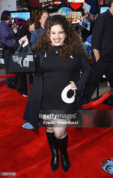 Actress Marissa Jaret Winokur attends the world premiere of the film "Connie and Carla" at the Universal Studios Cinema April 13, 2004 in Universal...