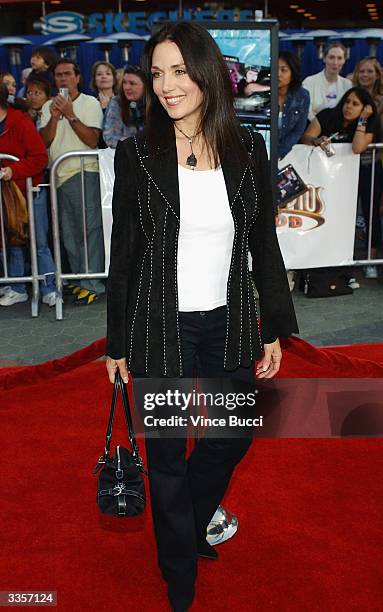 Actress Stefanie Kramer attends the world premiere of the film "Connie and Carla" at the Universal Studios Cinema April 13, 2004 in Universal City,...