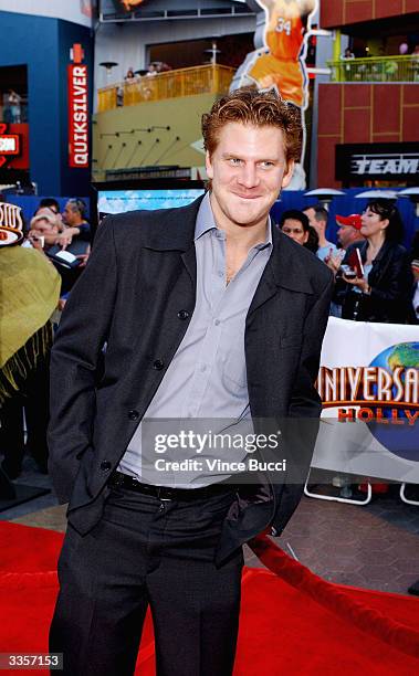 Actor Dash Mihok attends the world premiere of the film "Connie and Carla" at the Universal Studios Cinema April 13, 2004 in Universal City,...