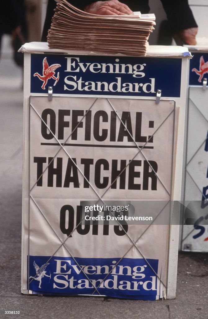 UK: 25th Anniversary Of Margaret Thatcher Becoming Prime Minister