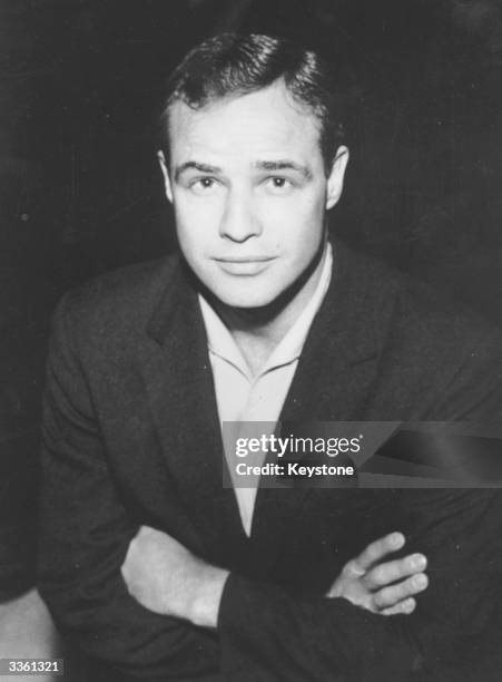 Actor Marlon Brando in Paris.