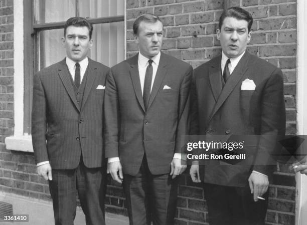 Notorious London gangsters, the Kray brothers Reggie, Charlie and Ronnie.