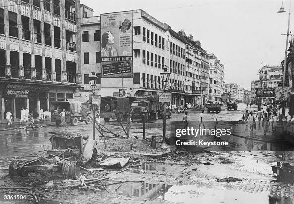 59 Riot Aftermath The aftermath of rioting between Hindus and Muslims at a road... News ...
