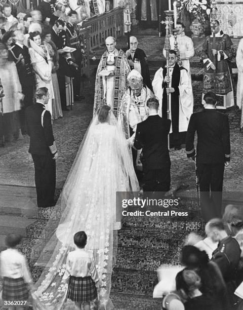 Blessing Roya The Queen and The Duke of Edinburgh receiving a blessing from the ...