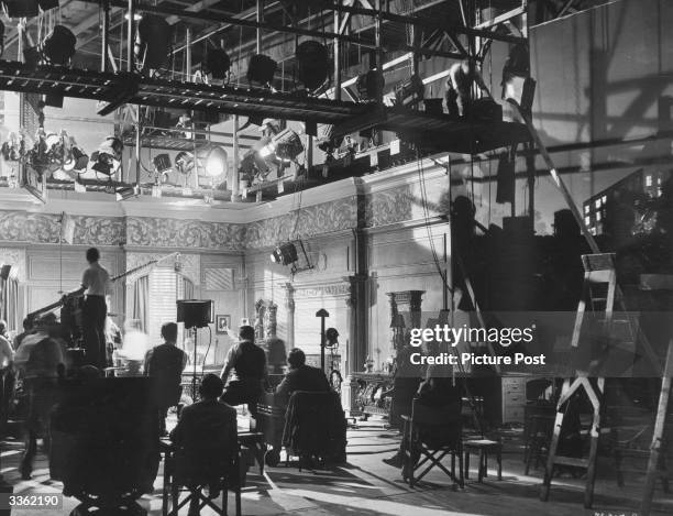 The comedy 'His Excellency' in production at Ealing studios, London. Original Publication: Picture Post - 5636 - The Ealing Studio Tradition - pub....