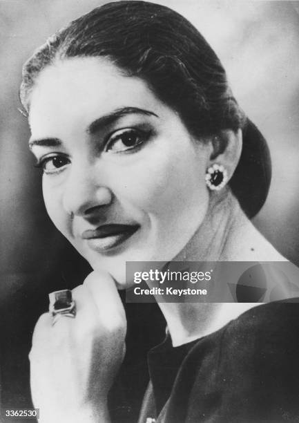 American soprano Maria Callas real name Maria Anna Sofia Cecilia Kalogeropoulos.