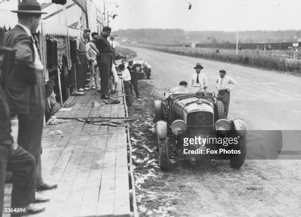 May 26 -27, 1923 - Le Mans, France: A supercharged Bentley motor car at the first Le Mans 24-Hour Race.
