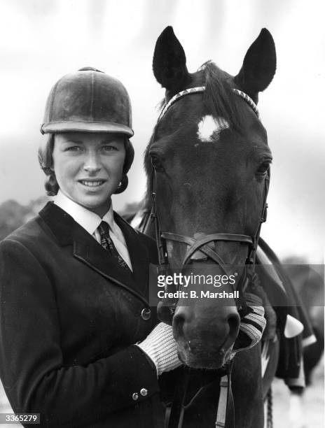 Showjumper Marion Coakes with her pony Stroller.