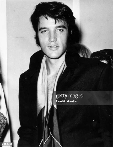 American singer, rock 'n' roll icon and film star Elvis Aaron Presley , circa 1971.