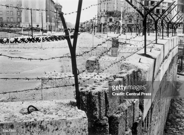 Section of the Berlin Wall at Potsdamer Platz maintained by the German Democratic Republic between 1961 and 1989.