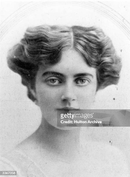 Clementine Ogilvy Hozier before her marriage to Sir Winston Churchill. Created a life peer in 1965, she took the title of Baroness Spencer-Churchill...