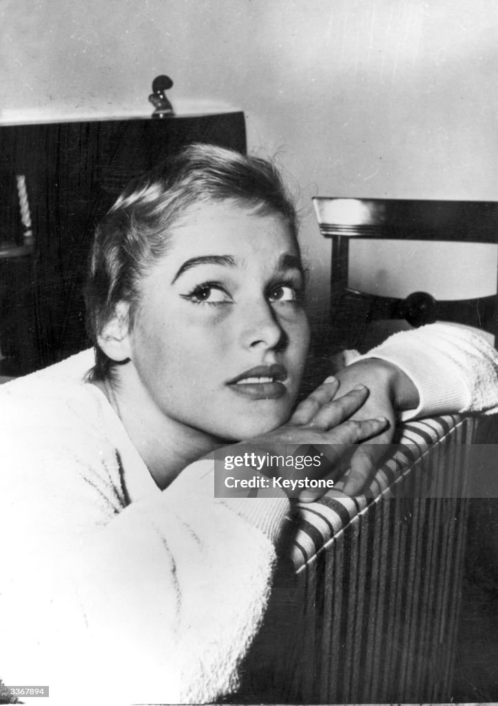 Young Actress Ursula Andress, A Friend Of The Late Actor James Dean