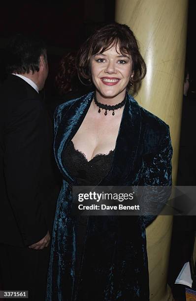 Actress, Josie Lawrence at the UK Neurofibromatosis Association 20th Anniversary Gala Concert, held at the Theatre Royal on 12th May 2002, in London....