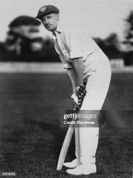 The most prolific run-maker ever, Sir Don Bradman , captain of the Australian test team, ready to bat. Sir Donald Bradman was the first cricketer to...