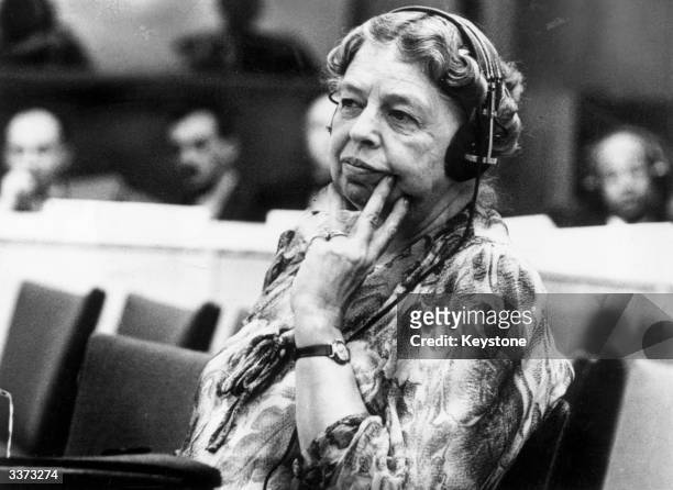 Eleanor Roosevelt American author, lecturer, ambassador, social activist and wife of the 32nd President Franklin D Roosevelt. A representative to the...