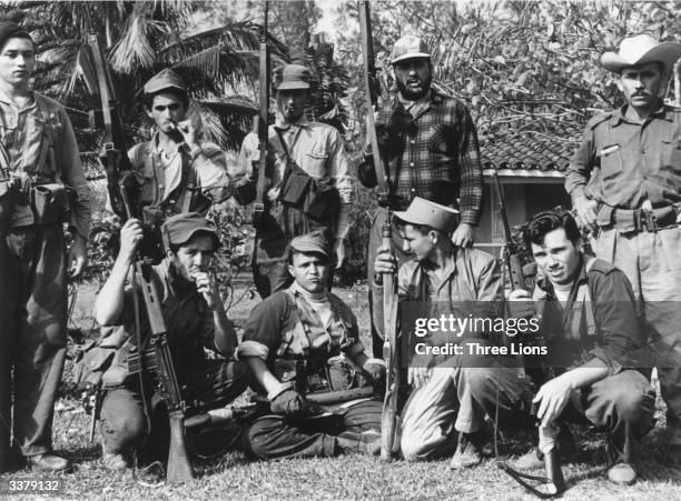 Members of Castro's militia in the Escambry Mountain area of Cuba during the ill-fated US backed Bay of Pigs invasion.