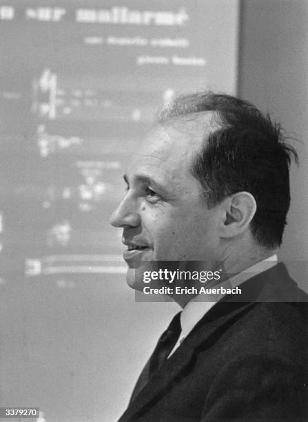 French composer, conductor and pianist Pierre Boulez.