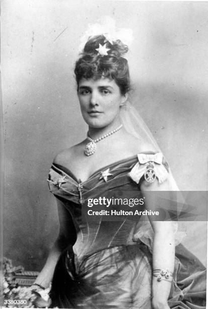American heiress Jennie Jerome, daughter of Leonard Jerome and later Lady Randolph Churchill, mother of Winston Churchill.