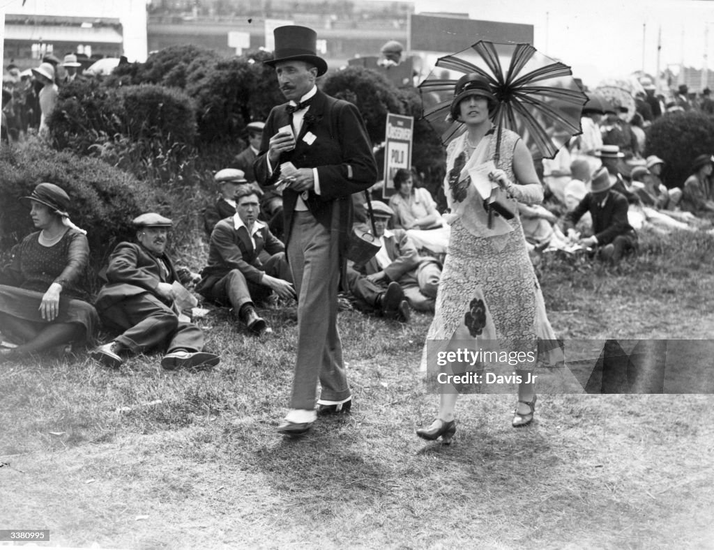 Racegoers At Ascot