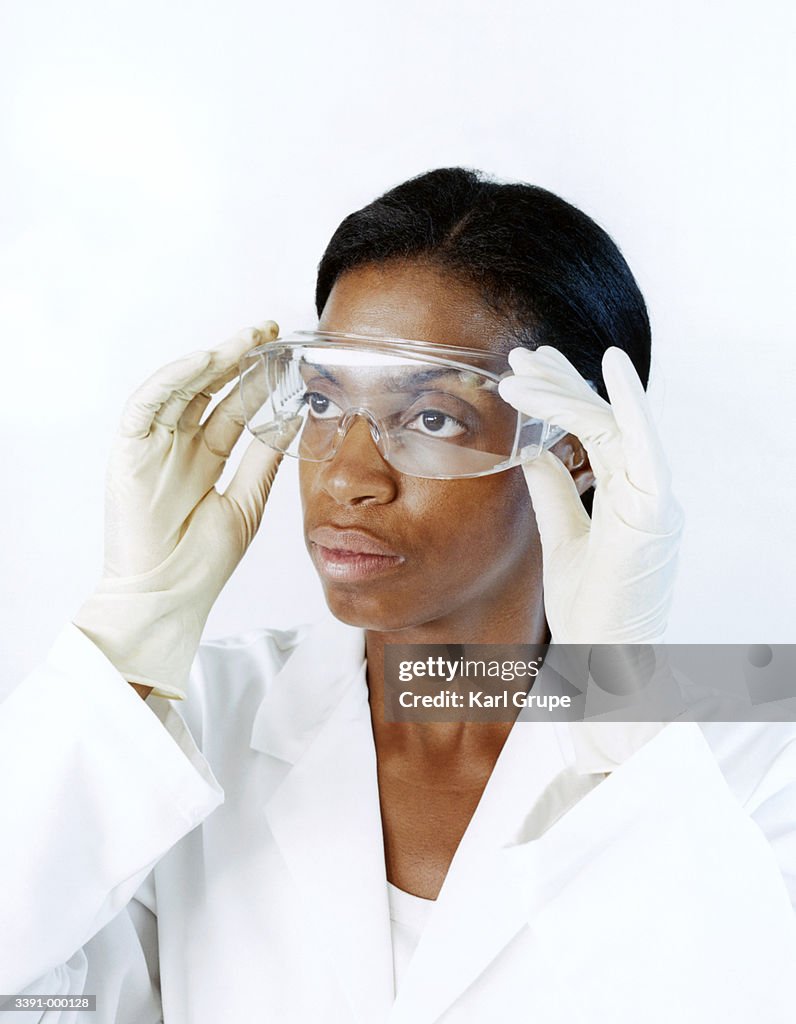 Lab Tech Goggles Lab Technician Wearing Goggles High-Res Stock Photo - Getty Images