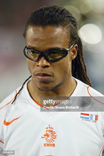 Portrait of Edgar Davids of Holland taken before the International Friendly match between Holland and France held on March 31, 2004 at the Feyenoord...