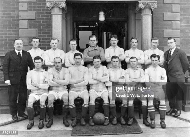 Huddersfield Town Football Club, who won the 1922 FA Cup Final against Preston North End; Herbert Chapman , Wood, McKay, Slade, Mutch, Wilson, Watson...