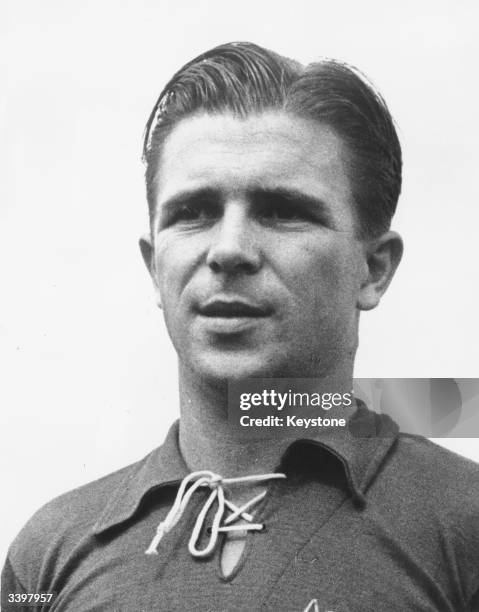 Hungarian footballer Ferenc Puskas who was the star of the 'Magic Magyars' Hungarian national team which dominated European football in the early...