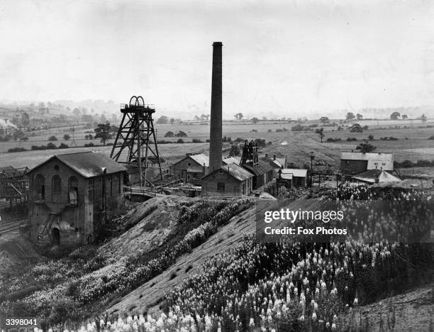 The Avenue Colliery set in countryside outside Chesterfield, Derbyshire.