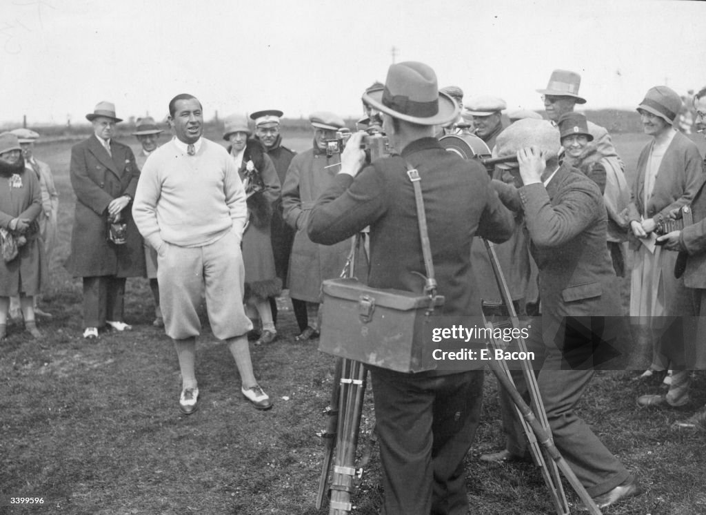 Filming Golfer