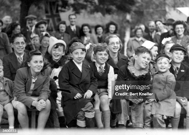 Victory tea party and concert was held in Wimbledon, London, to celebrate VE Day.