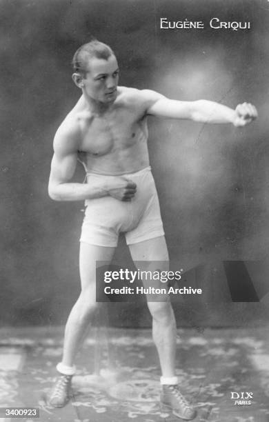 French featherweight boxing champion Eugene Criqui.