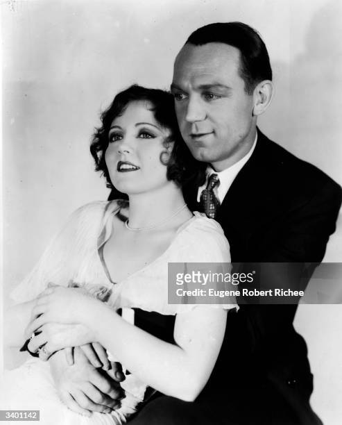 Hal Skelly as Ralph 'Skid' Johnson and Nancy Carroll as Bonny Lee King in the Paramount film 'The Dance of Life', adapted from the stage play...
