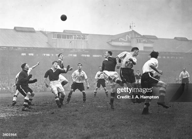 Fulham play before their biggest inter war support of 69,987 fans as they play Chelsea at Stamford Bridge in an FA Cup tie.