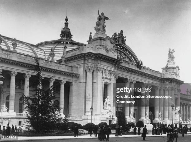 The entrance to the Grand Palais in Paris, during the 1900 Paris Exhibition.
