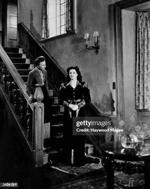 British film actress Margaret Lockwood plays the title role in the GFD film 'Bedelia', directed by Lance Comfort. Original Publication: Picture Post...