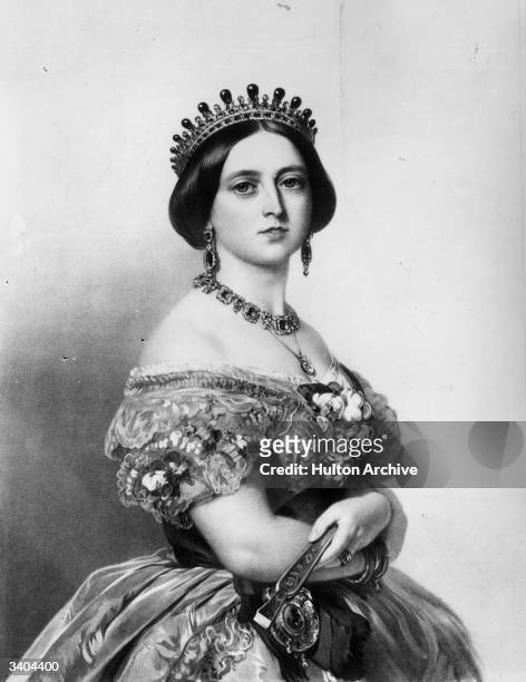 Queen Victoria of Great Britain . Original Artist: By T H Maquire.