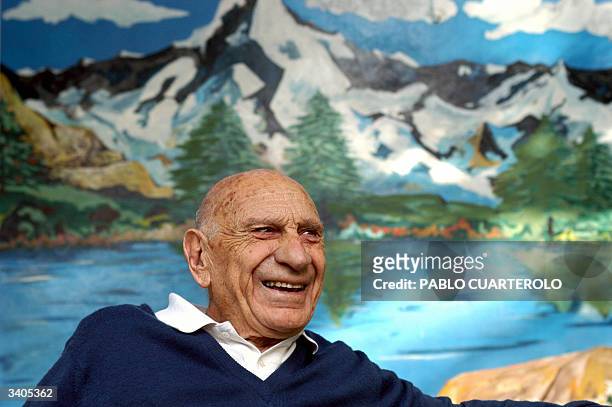Argentinian ex soccer player, Francisco "Pancho" Varallo, poses at his house in La Plata, Argentina, 15 April 2004. Varallo is the sole suvivor of...