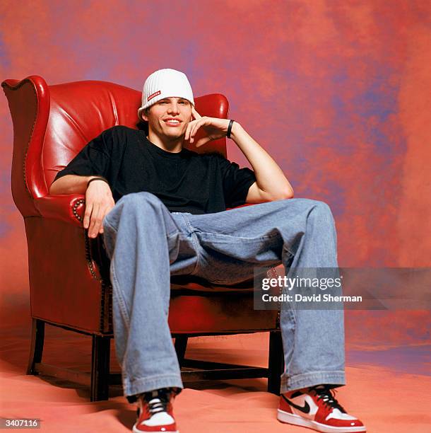 Kyle Korver of the Philadelphia 76ers poses for a portrait during the 2004 NBA All-Star Weekend on February 13, 2004 at Staples Center in Los...