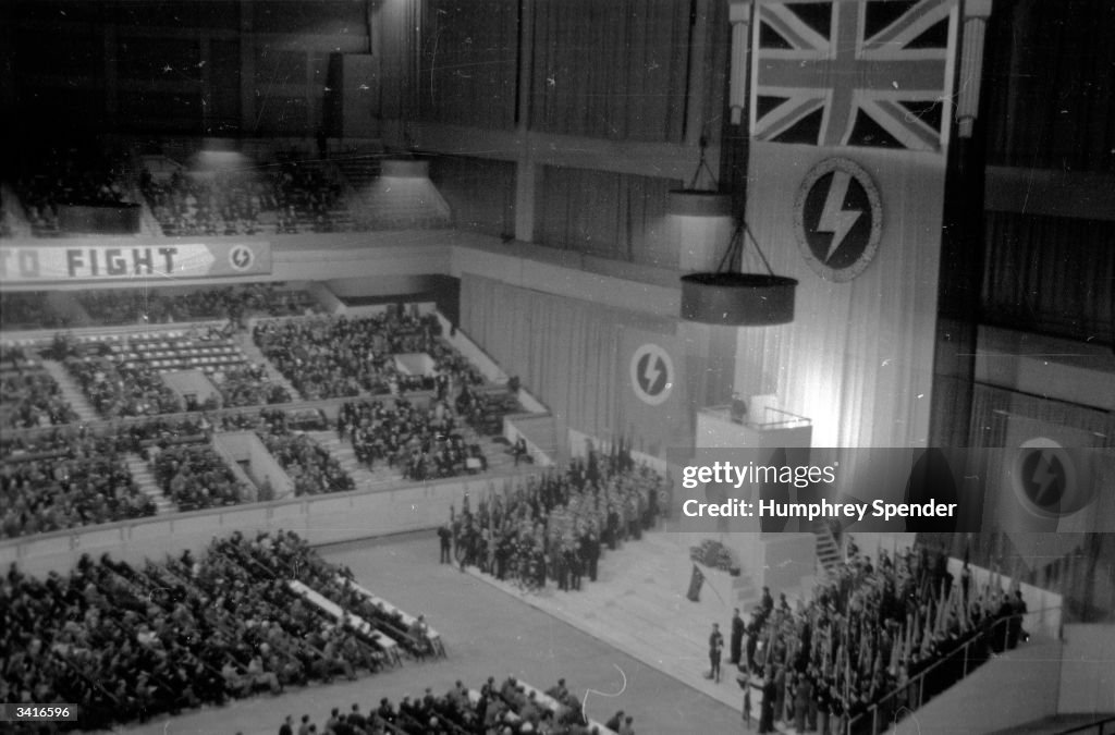 Mosley Rally A meeting of the British Union of Fascists, at Earl's Court, London ...
