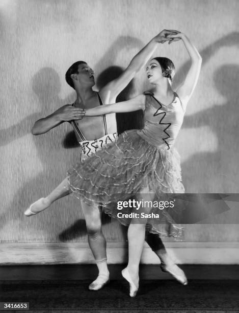 Sir Anton Dolin , and Anna Ludmilla, dancing at Grosvenor House in 'Charlot's Revue'.