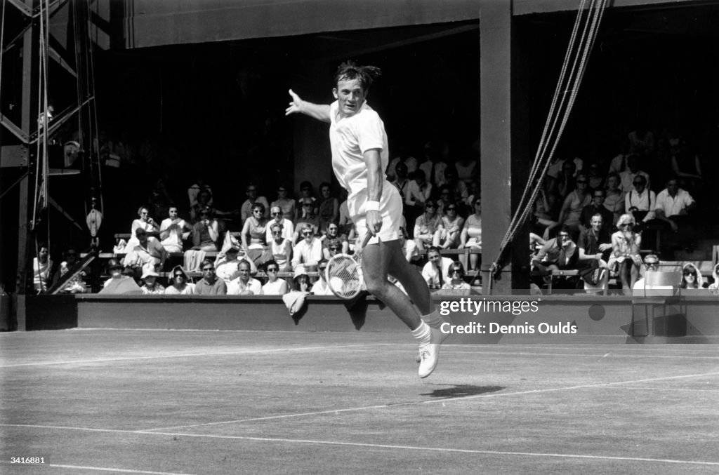 Tony Roche Autograph Australian tennis player Tony Roche in action at the Wimbledon Tennis ...