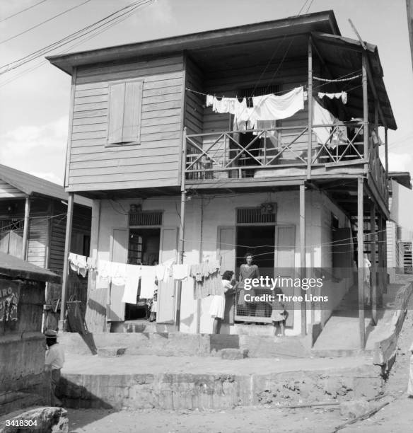 House in La Perla, a slum district of San Juan, one of the poorest areas in Puerto Rico.