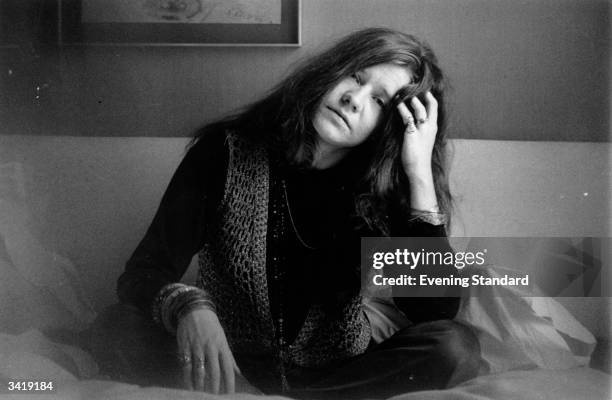 Rock singer Janis Joplin .